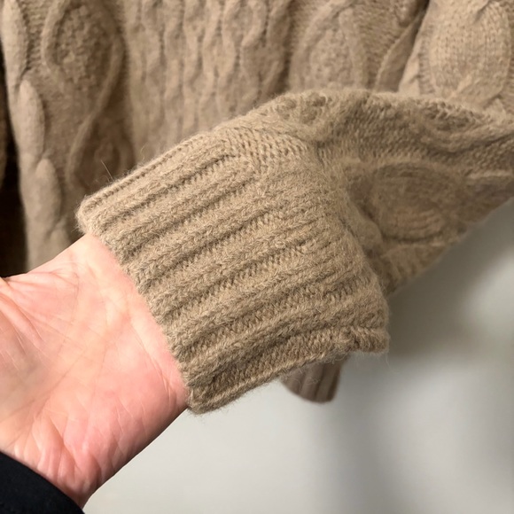 Jenni Kayne Cable Half Zip Sweater In Clove Wool Alpaca - Picture 8 of 15